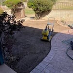 Finished pavers now turf prep