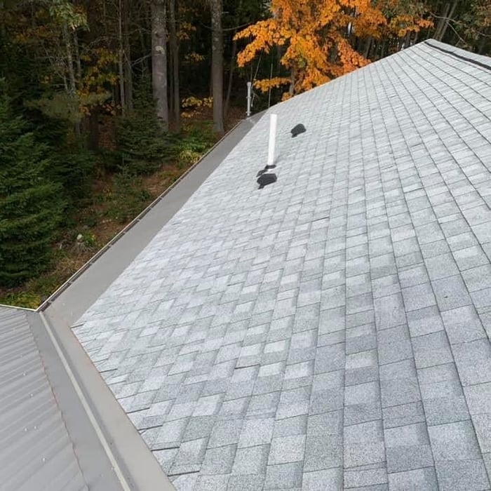 New shingle and metal roof