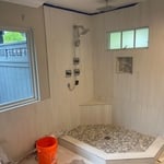 Paint all fresh and new. Three coats. Primer then 2 color coats