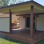Covered Deck with Privacy Wall