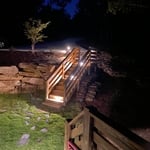 Landscape lighting job