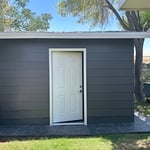 Exterior Shed Painting Project & new door install