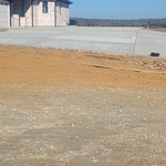 Concrete driveway