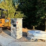 Custom stone pillars