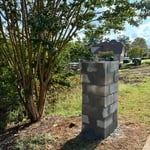 Custom stone pillars