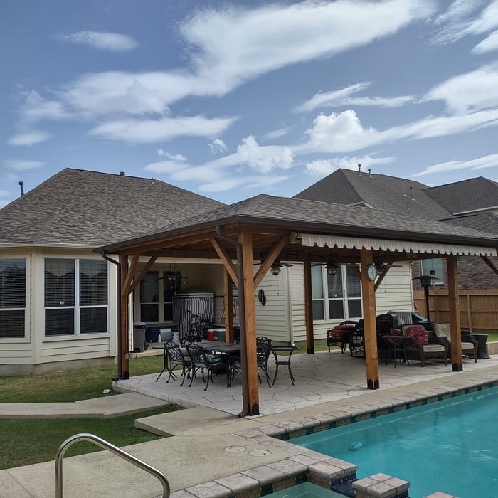 Roof Replacement, Remove 8- 4x4 Post, install 8-8x8 post on gazebo