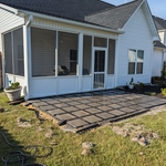 Screened in porch and patio