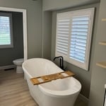 Took out a chest seat and installed a standalone tub w