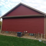Red siding