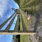 Wood fence