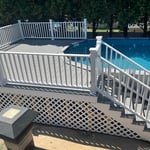 Deck around pool