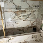 Shower door install