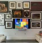 TV installation and surround sound system