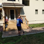 Exterior window cleaning