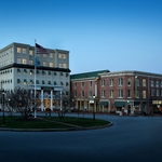Main Street view of the hotel.