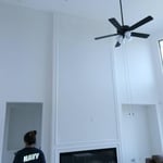 Interior paint project with custom Wayne’s coding a pleasure