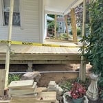 Deck boards down