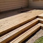 Deck cleaning and staining