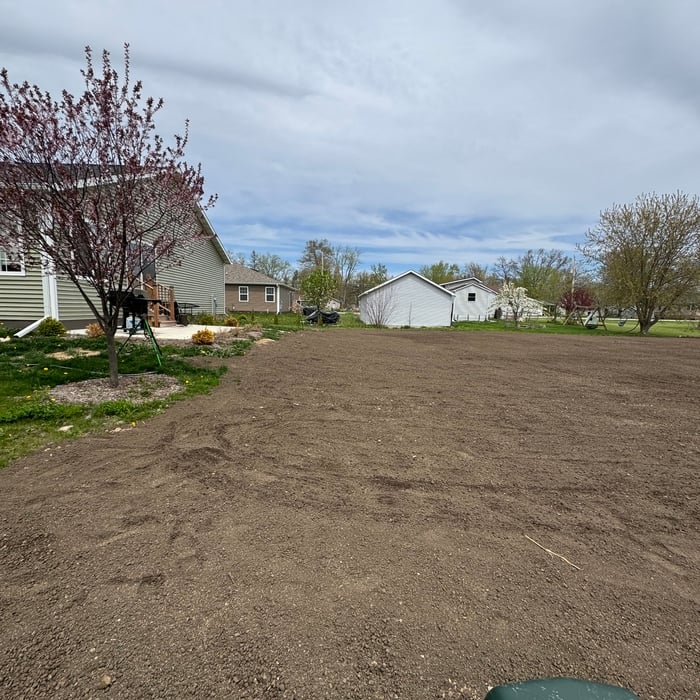 Yard regrade