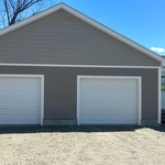 This is the front view of the 30’x30’ garage with the breezeway.