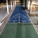 Shufleboard In pre-installed concrete