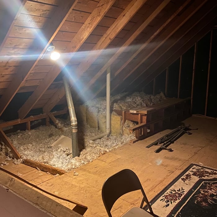 Before attic space