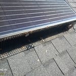 Installed solar panel guards