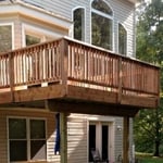 Deck with stain