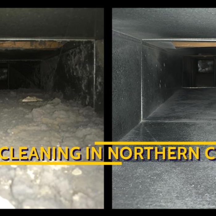 Duct Cleaning before and after