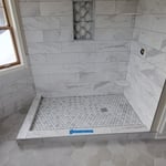 Vadnais Heights, MN Bathroom Remodel was a tile concept that turn out great another happy client on this one!