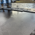 Decorative stamped patio