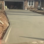 Finished driveway