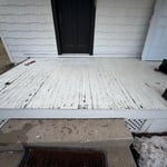 porch floor renovation before