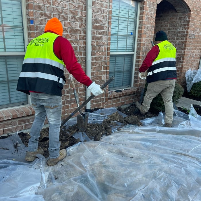 Piers installed on perimeter