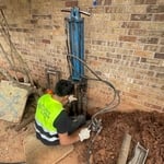 Piers installed on perimeter