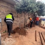 Piers installed on perimeter