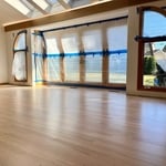 Two coats of Bona NordicSeal & 2 coats of Bona TrafficHD Matte waterborne polyurethane.