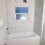 Tile shower and tub surround