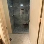 Floor and shower tile installation