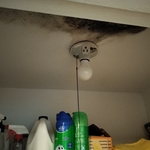 We had to go in the Attic first and stop the HVAC from condensating.