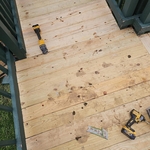 Wooden ramp/ deck