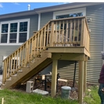 Custom Timbertech deck, railings and stairs