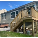 Custom Timbertech deck, railings and stairs