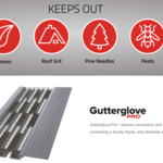 GutterGlove Pro keeps out pine needles, insects, leaves etc.
Nothing get in except water
