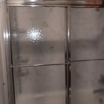 Shower door cleaning