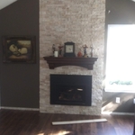 Ledger panels replace drywall for a WOW effect on customers living area