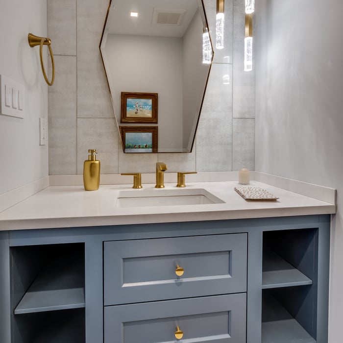 Geometric Guest Bath