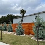 Horizontal 8’ privacy fence