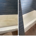 Before and after of bathroom