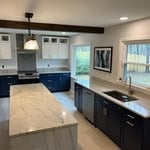 Kitchen Countertops with a waterfall edge